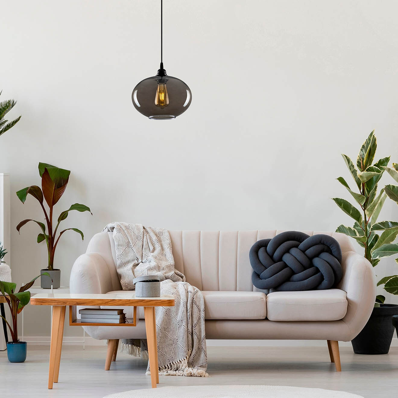 Opviq Suspension Smoked 050 gris fumé  - H.120x27 cm