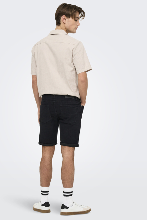 Only & Sons zwarte heren korte broek