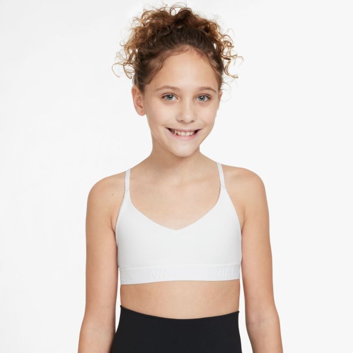 Nike Junior BH Indy Sports Bra Hvid