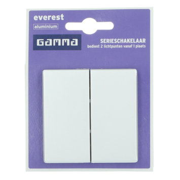 GAMMA Everest Serieschakelaar Aluminium