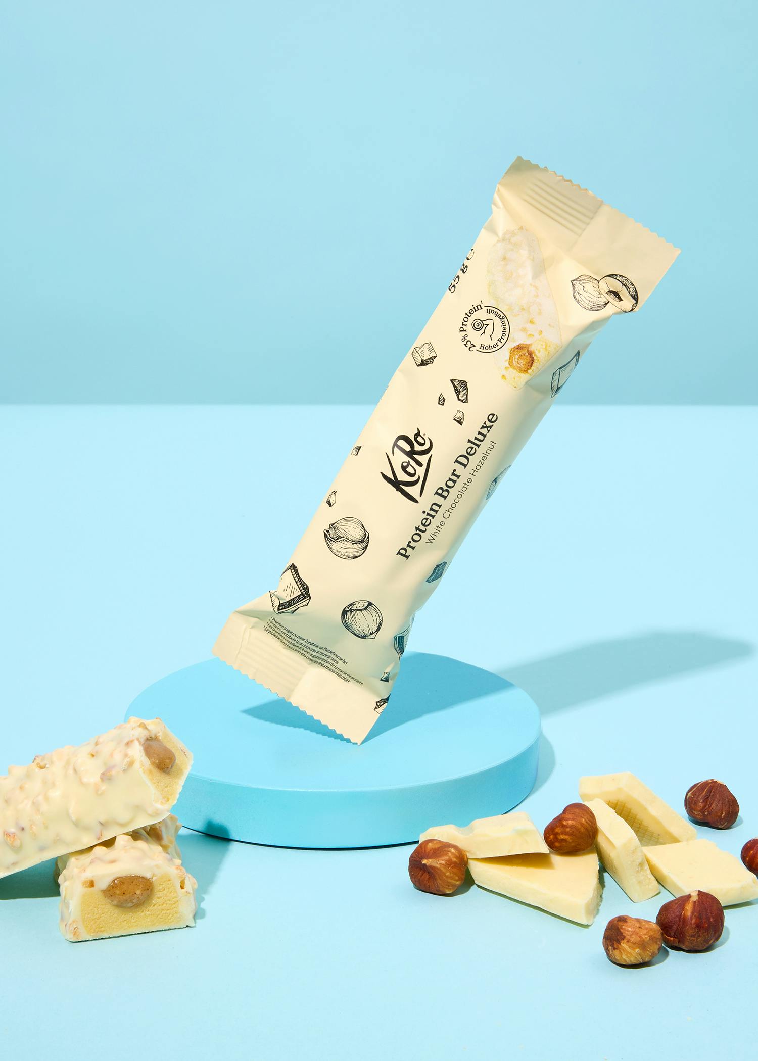 Protein Bar Deluxe White Chocolate Hazelnut 55 g