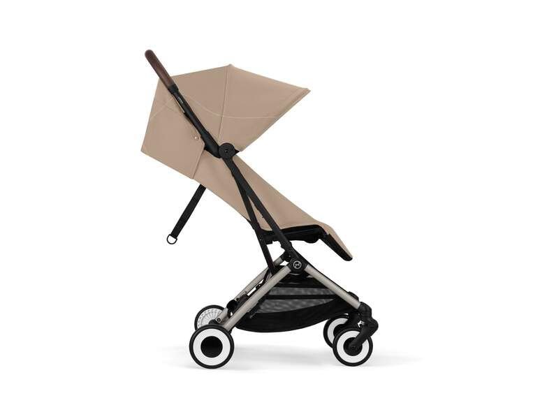 CYBEX Gold Buggy Orfeo Almond Beige Kompakter Reisebuggy mit Handgepäckmasse