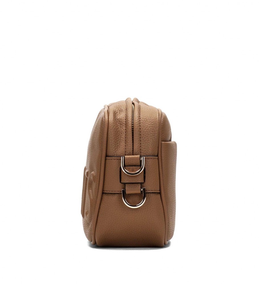 Bolsa de ombro Hispanitas marrom com logo