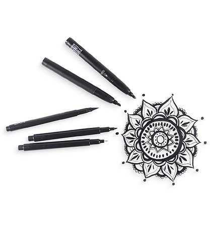 Ooly Filzstifte - Die Ink Arbeiter - 5er-Pack - Schwarz