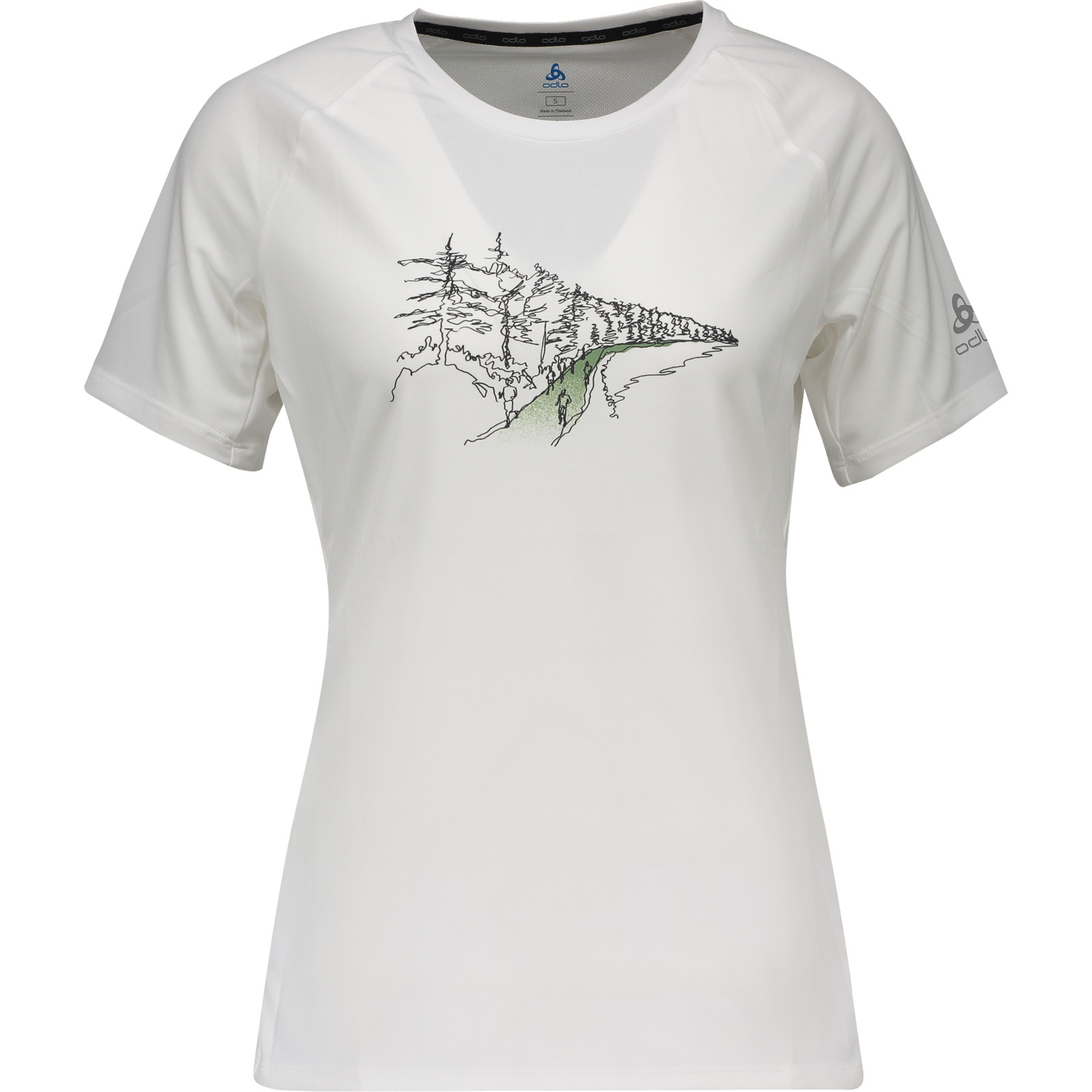 Odlo Damen-Shirt Essentials Outdoor L, lime