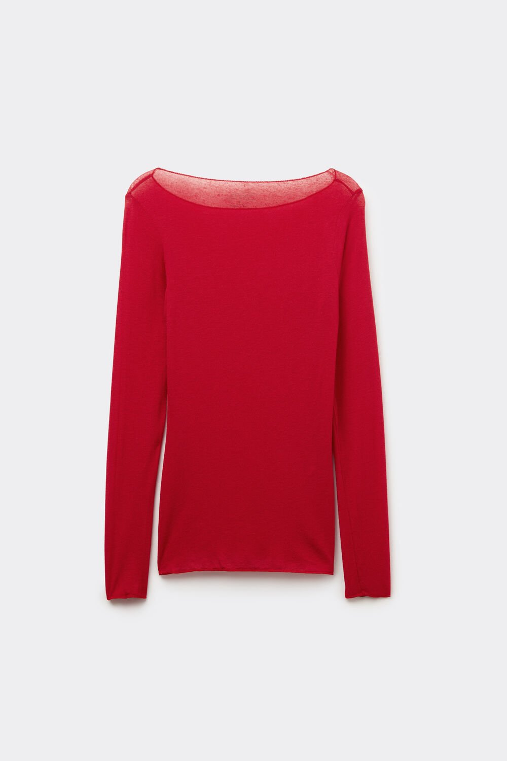 Blusa ultraleve de cashmere com decote canoa
