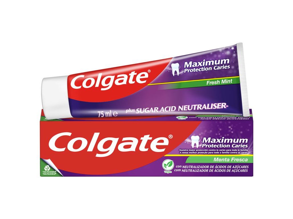 PASTA DE DENTES MAXIMUM PROTECTION CÁRIES COLGATE 75ML