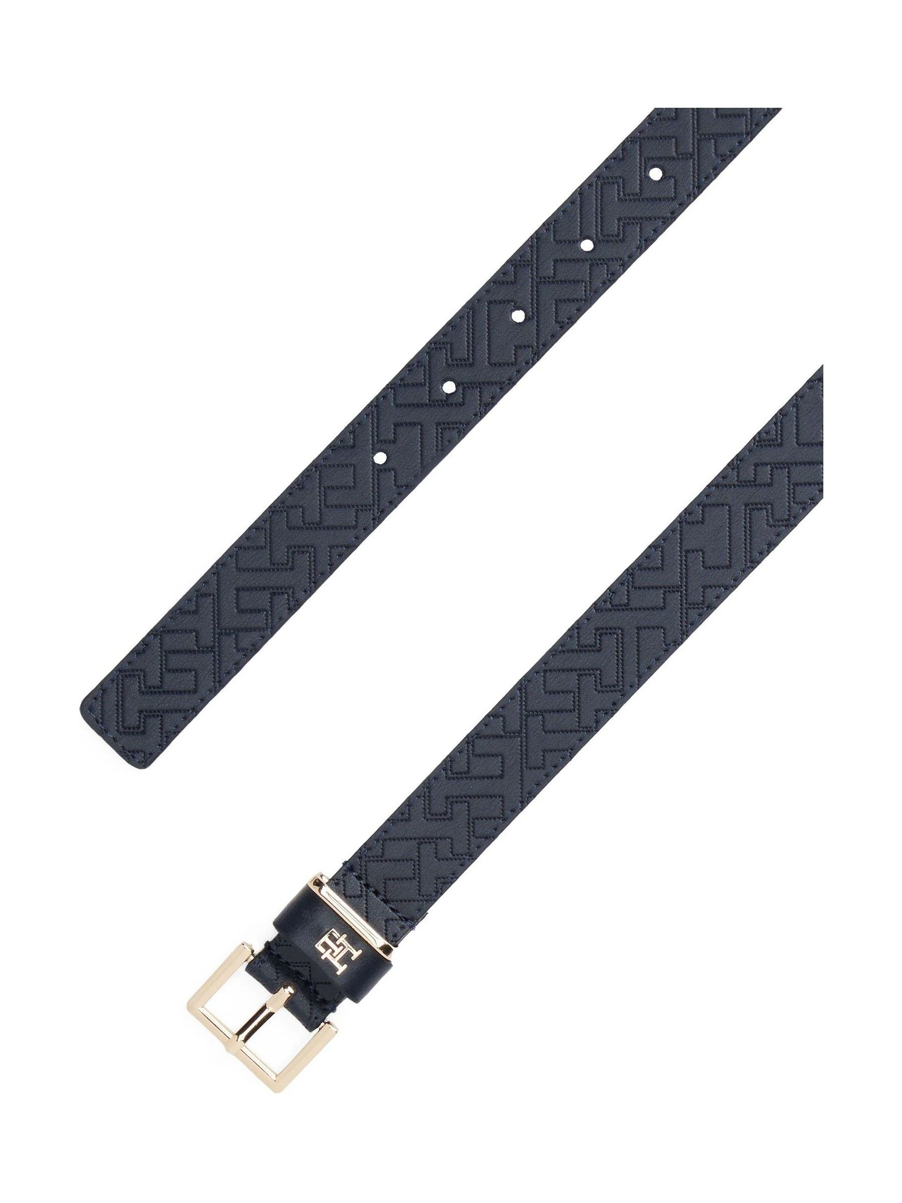 Tommy Hilfiger Leather Embossed Logo Belt