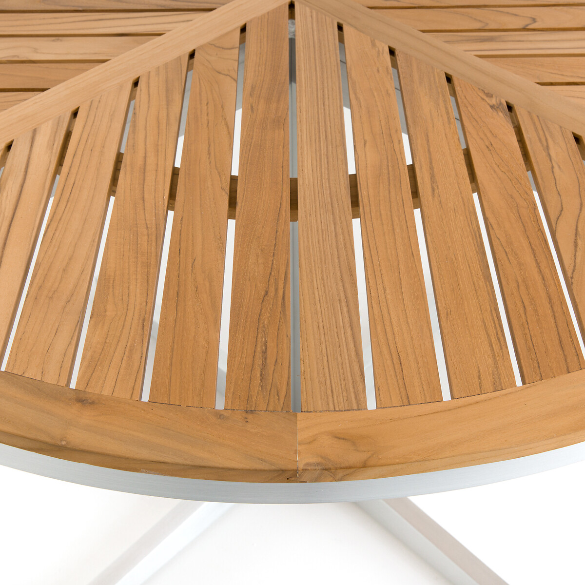 AM.PM<br>Mesa de jardim redonda em teca/alumínio, Maestrale