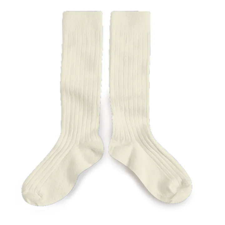 Collégien Chaussettes La Haute | Blanc cassé