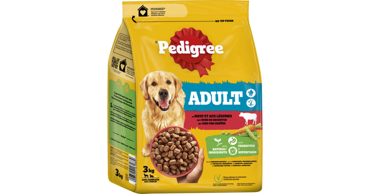 PEDIGREE Hundetrockennahrung Adult Rind