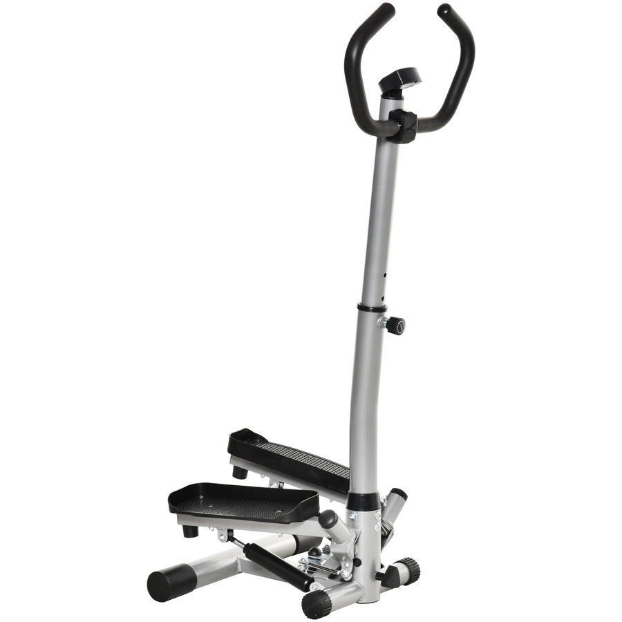 HOMCOM Stepper mit LCD-Bildschirm und einstellbare Geschwindigkeit grau