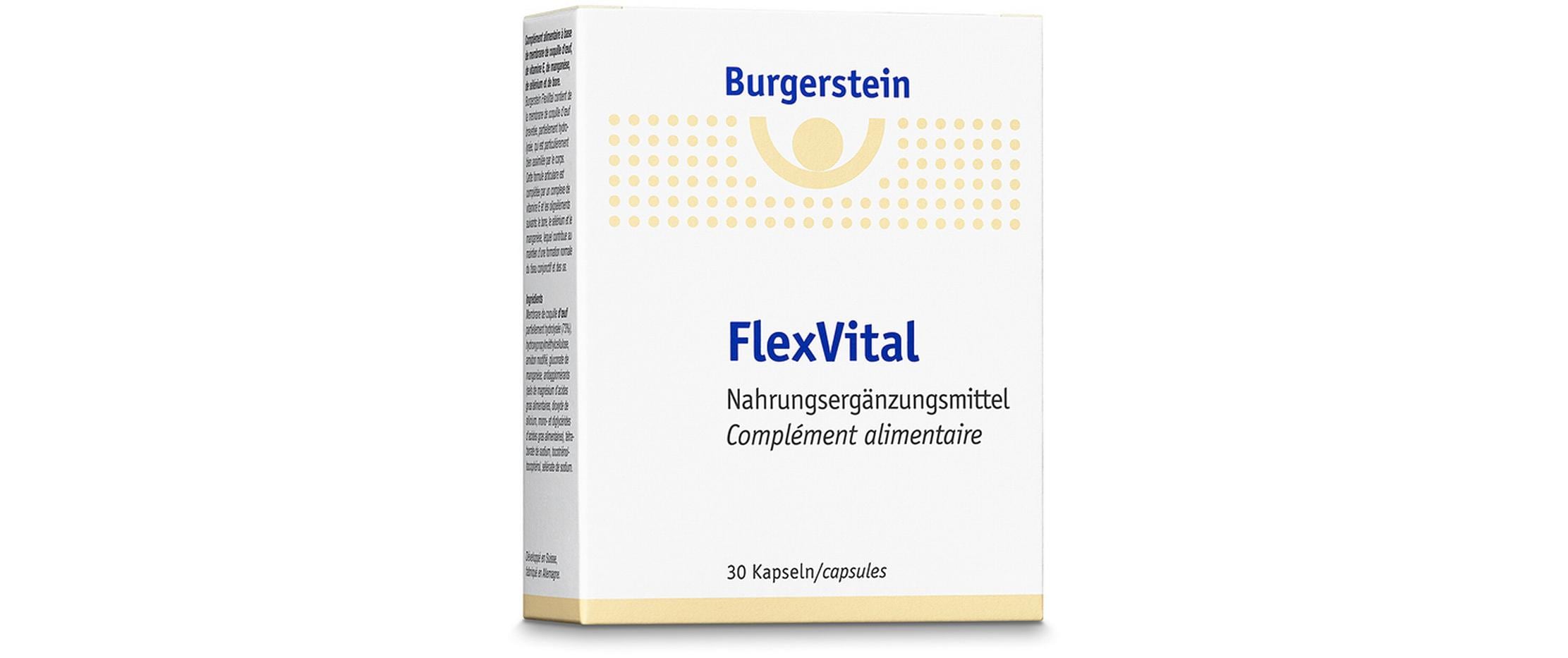 FlexVital 30 KapselnNahrungsergänzung für unbeschwertes Bewegen