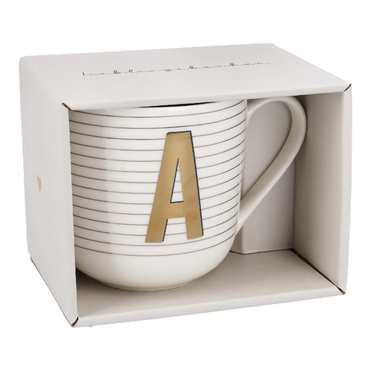 Becher mit Buchstabe A