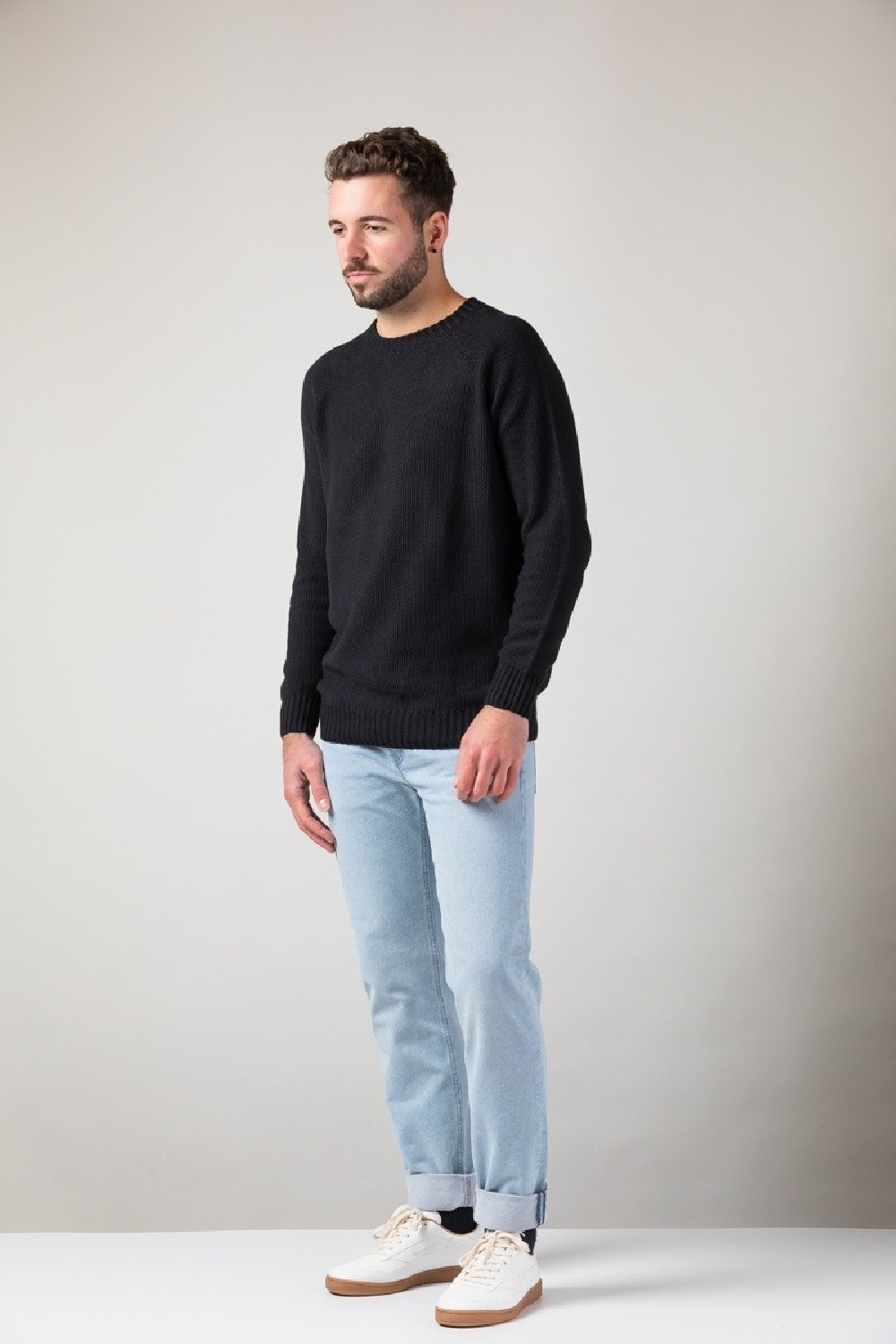WE ARE ZRCL Herren-Strickpullover Melk Swiss Edition Black