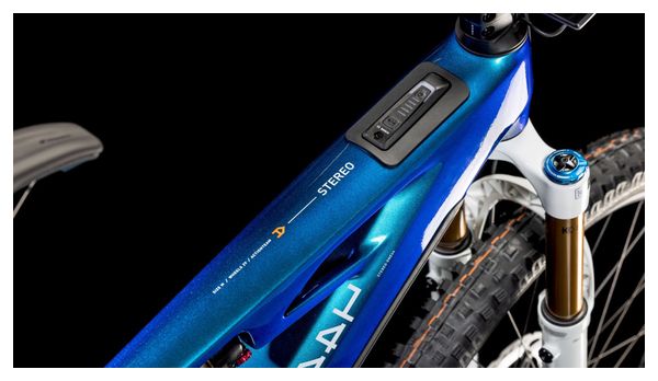 VTT Électrique Tout-Suspendu Cube Stereo Hybrid One44 HPC AT 800 Sram X0 Eagle AXS 12V 800 Wh 29'' Bleu Actionteam 2025