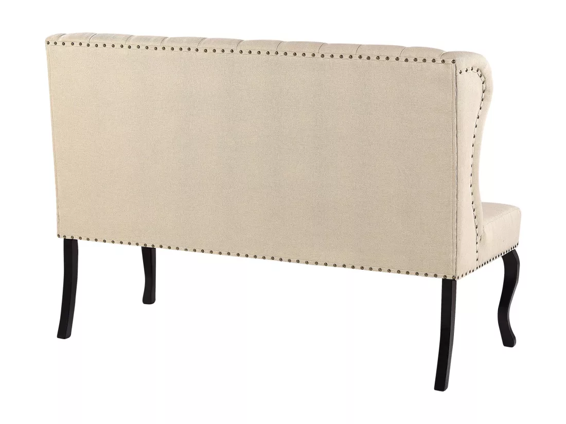 Canapé banquette 2 places en tissu beige TORSBY