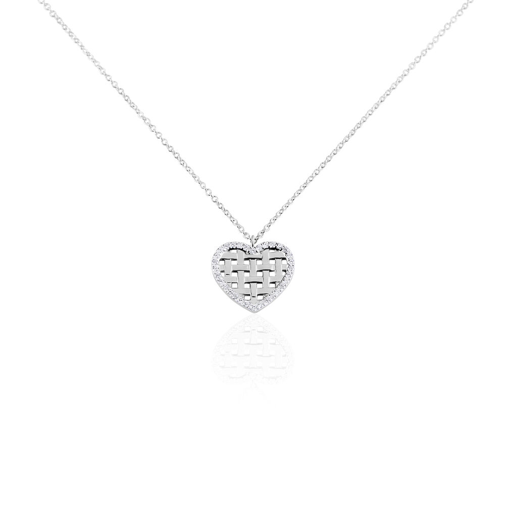 Collier Argent Helenius Oxydes De Zirconium