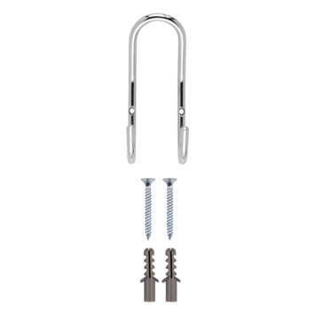 Kapstok 2 haken Gerome chroom zamak 58 mm