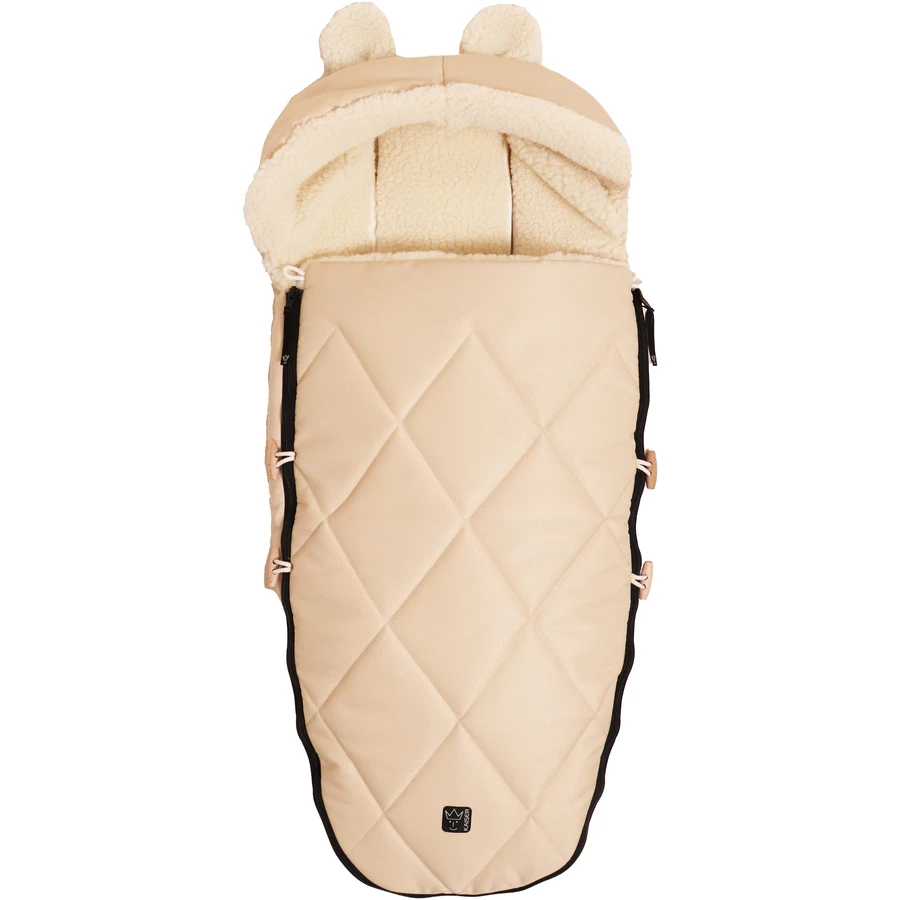 Kaiser Winterfußsack XL EARS WOOL marzipan