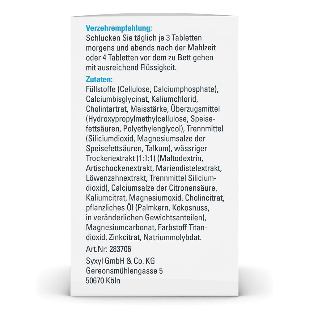 SYXYL BASOSYX® HEPA mit Cholin, unterstützt die Leberfunktion zu erhalten