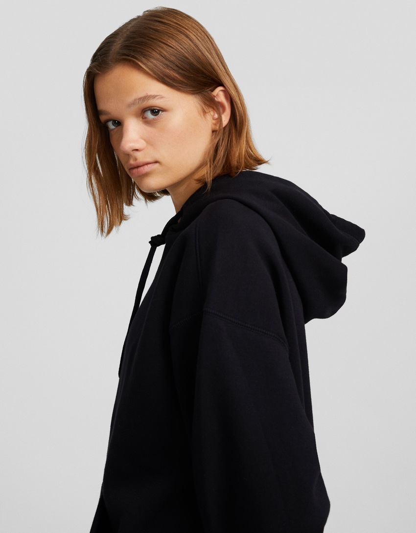 Moletom oversized com bolso