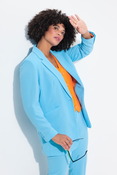 Blazer, Straight Oversized, farbiges Futter