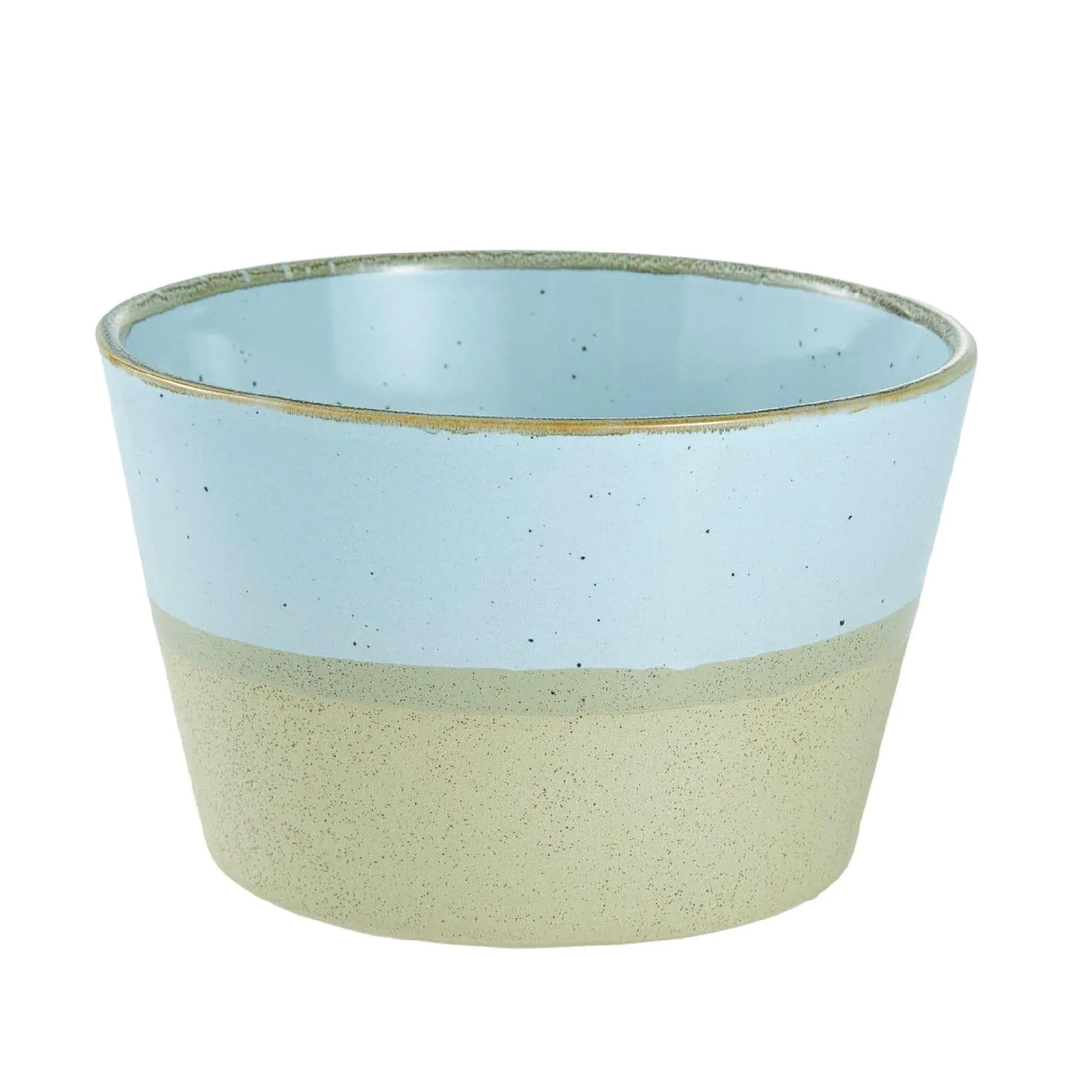 Müslischale Rustik, konisch/blau, 13 cm