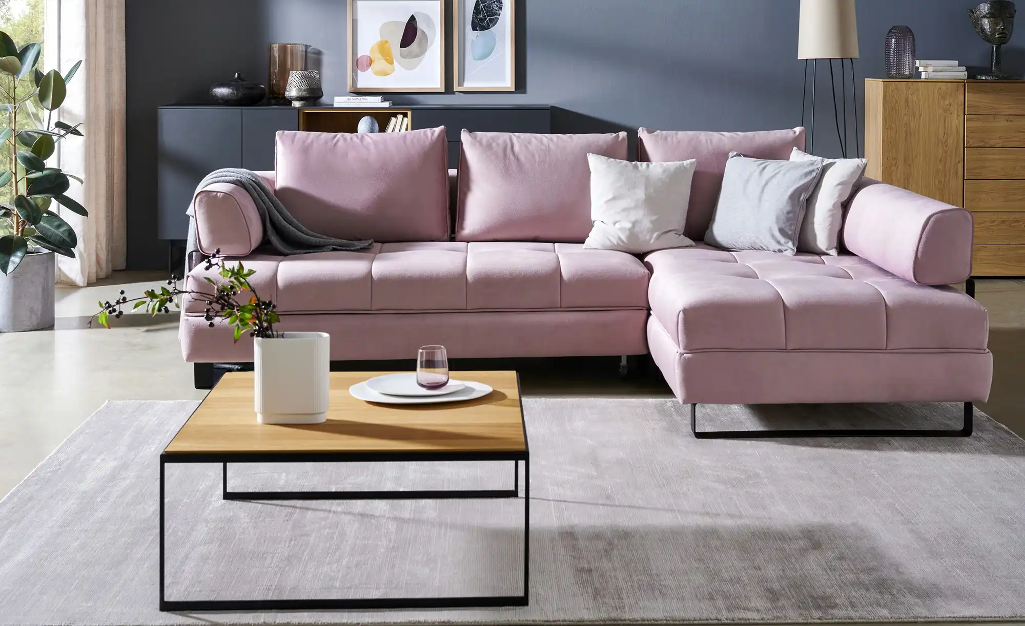 switch Ecksofa in Lederoptik Havana