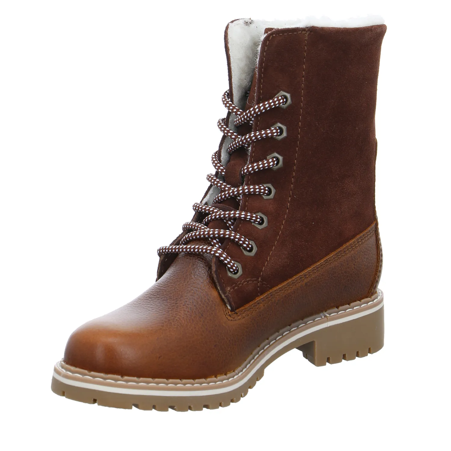 TAMARIS Boot Braun Leder  mit Tex-Membrane