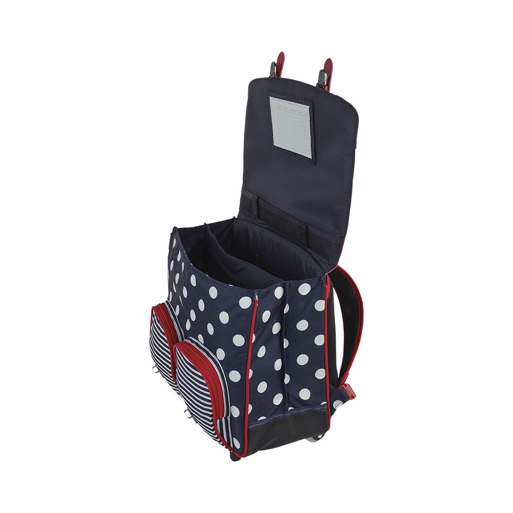 Cartable trolley Charlotte marine