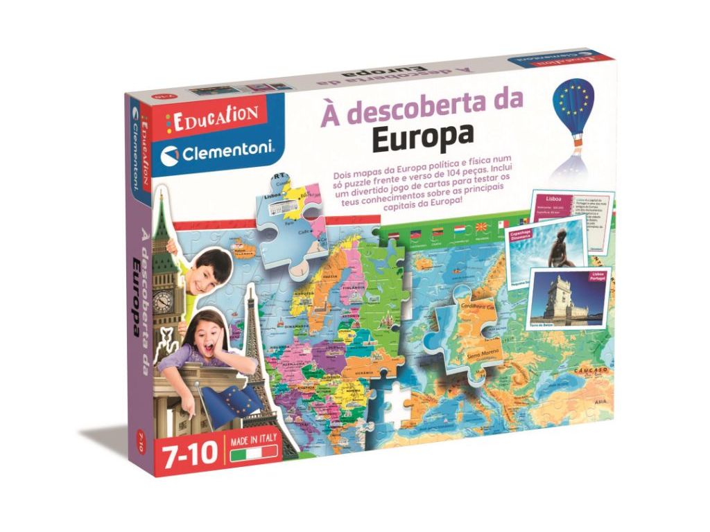 JOGO À DESCOBERTA DA EUROPA CLEMENTONI