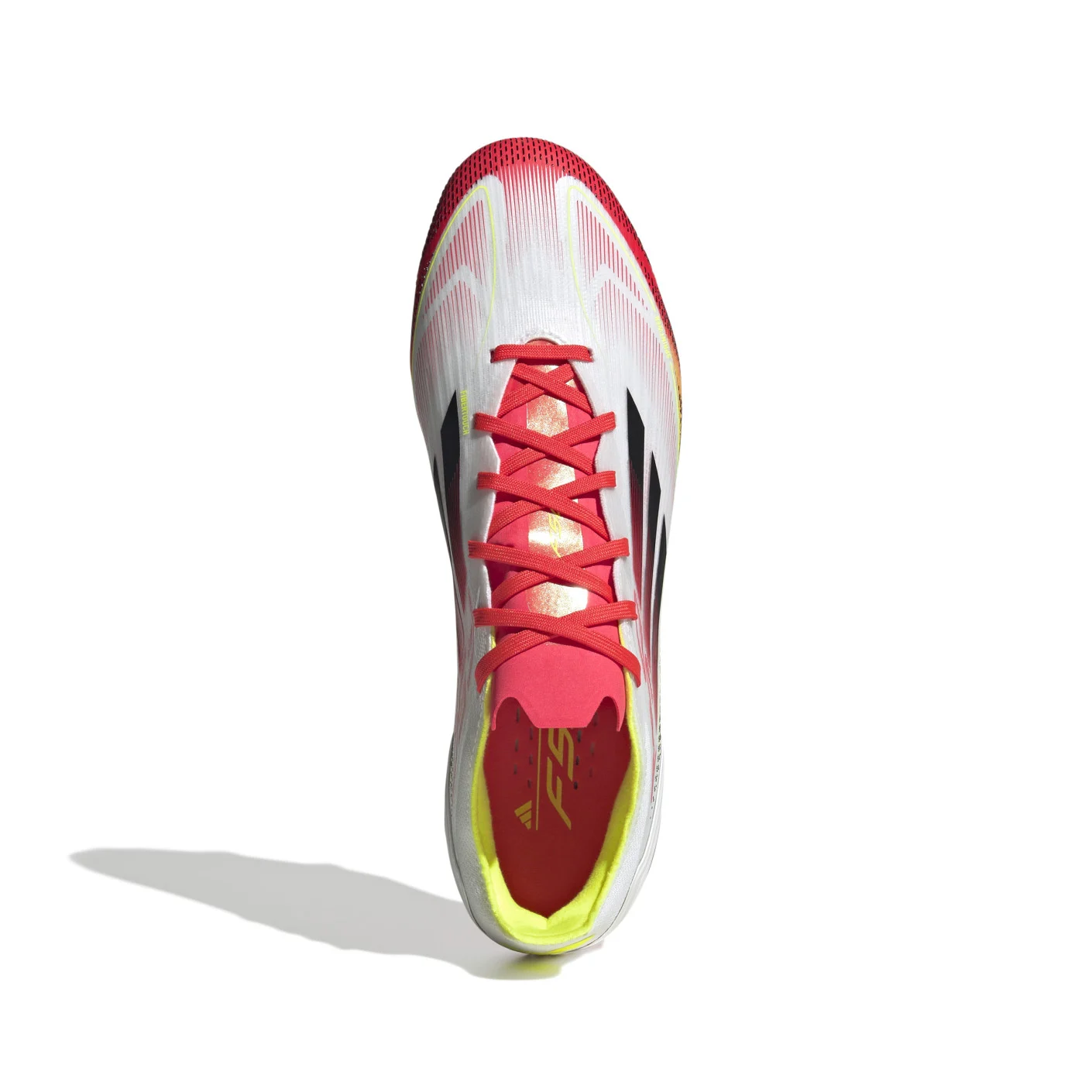Adidas F50 Pro Gras Voetbalschoenen (FG) Wit Rood Zwart Geel