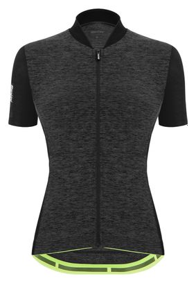 Maillot Manches Courtes Femme Santini Colore Puro Noir