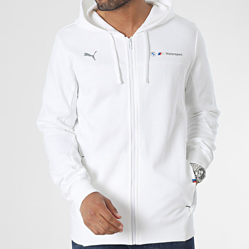 Sweat Zippé Capuche SDS 621866 BMW M Motorsport Blanc