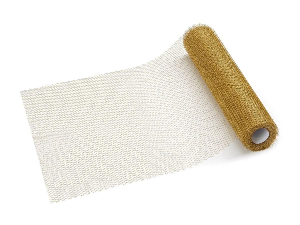 Gouden Tafelloper Tule 9m