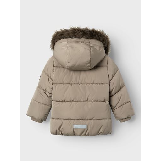 Name It Mathew Puffer Jakke, Desert Taupe, 122 cm