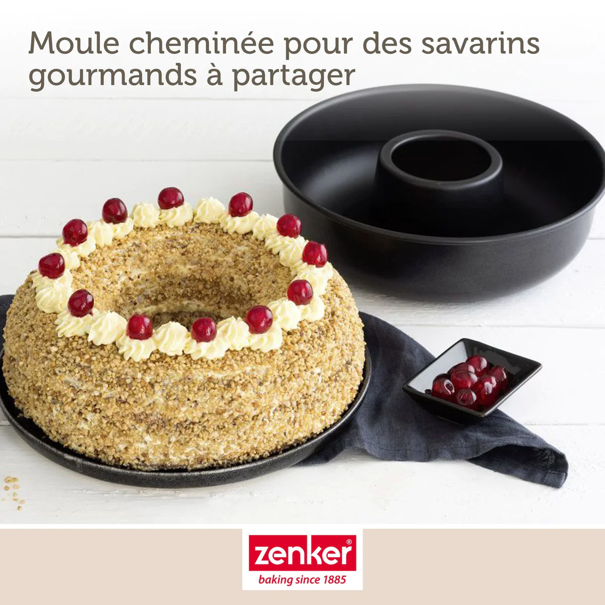 Set de moule à cakes 30,5 x 11,5 cm et moule à savarins 28 cm Zenker B