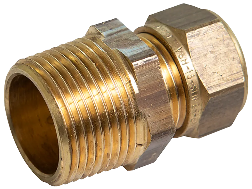 Kompressions nippel 15 mm x 1/2