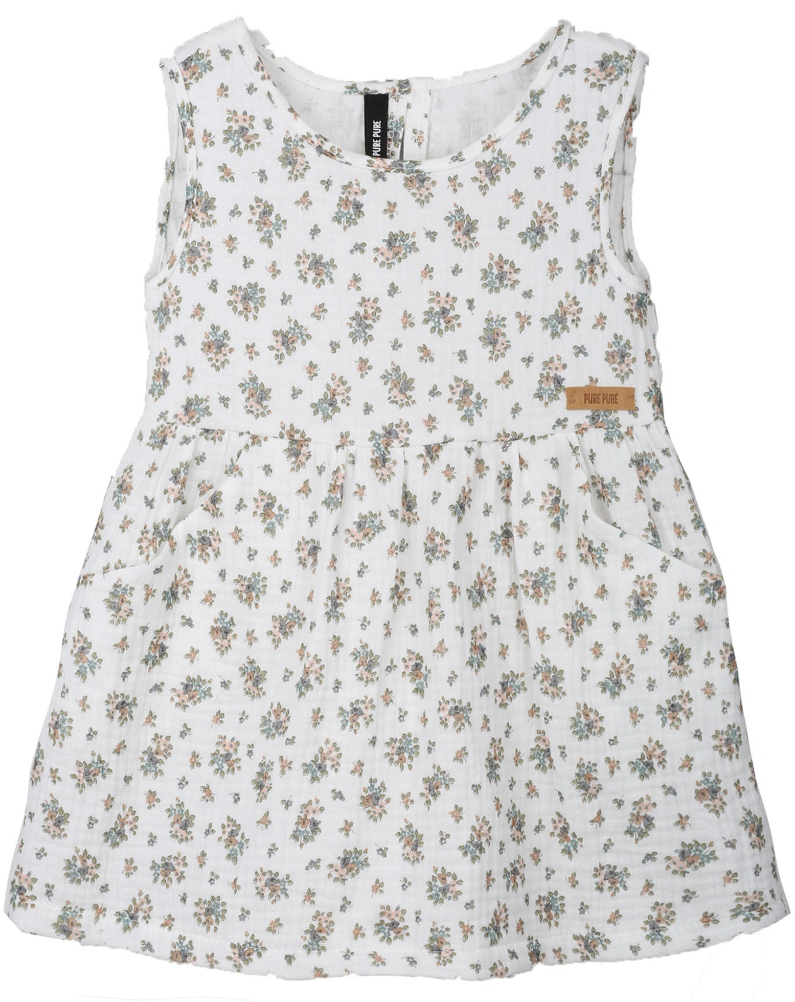 Mull-Kleid SUNNA FLOWER in weiß