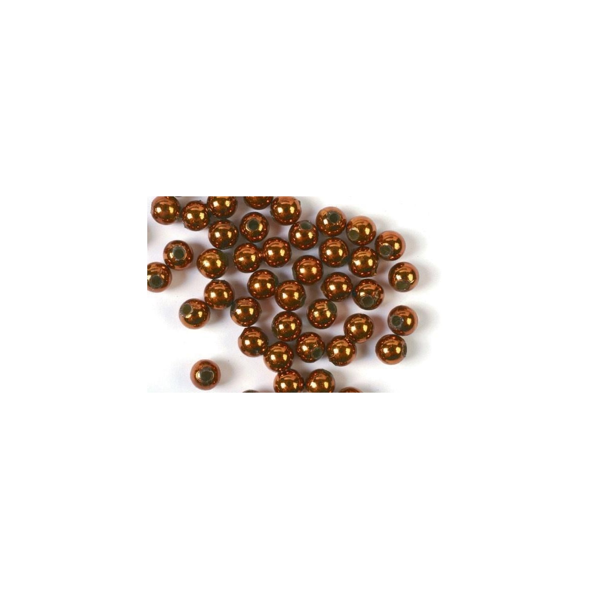 Plastpärlor 5mm 500g, Koppar