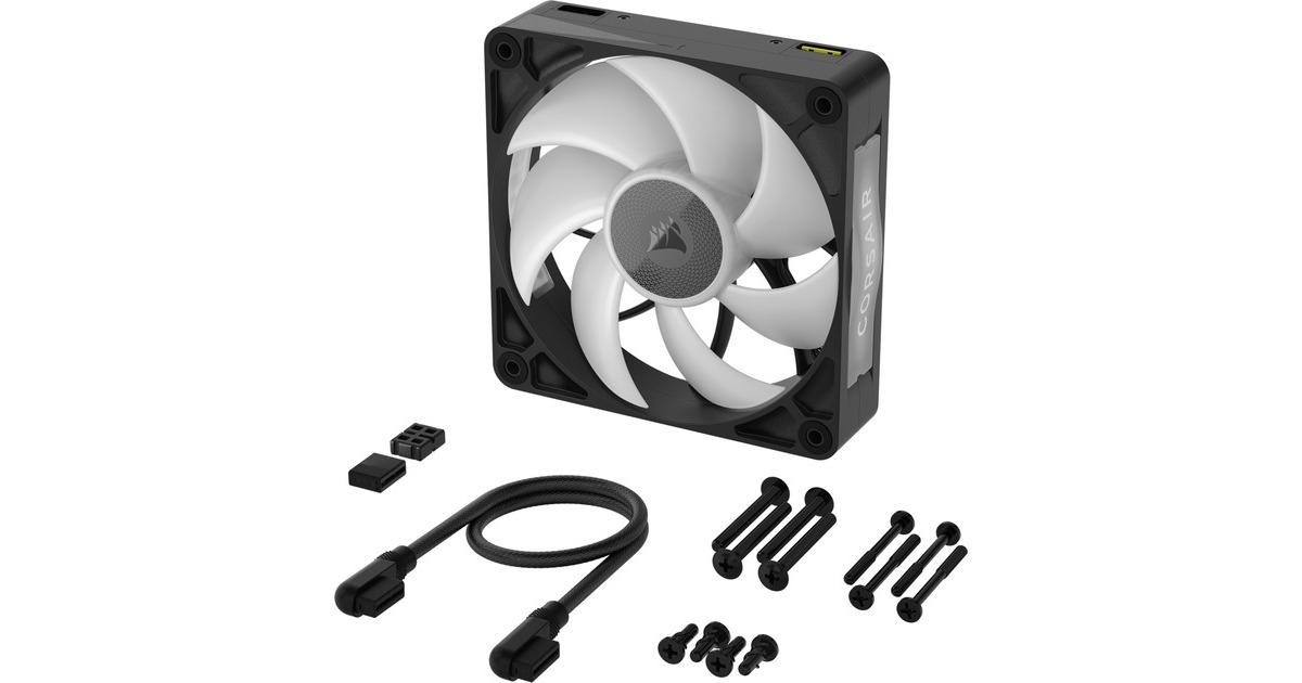 CorsairRX120 MAX RGB case fan  (Zwart, 120 x 120 x 30 mm, PWM)