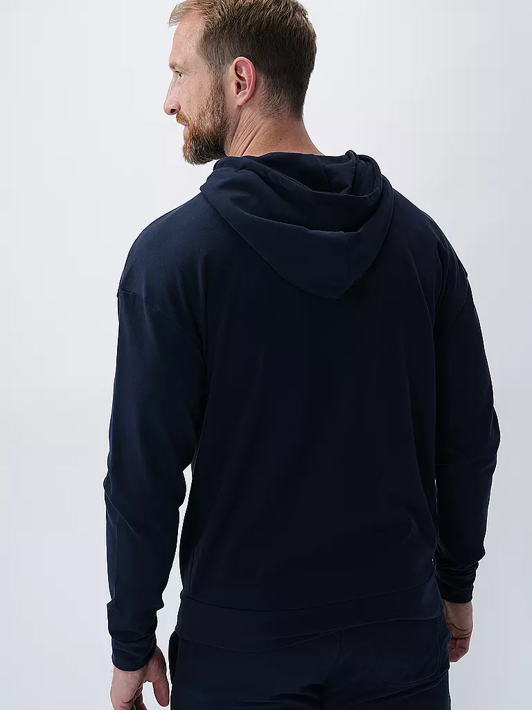 HUGO Loungewear Sweatjacke  blau