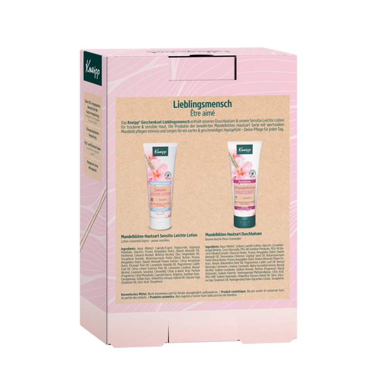 (2er Set) Lieblingsmensch Geschenkpackung mit Duschbalsam / Leichte Körperlotion (915035)