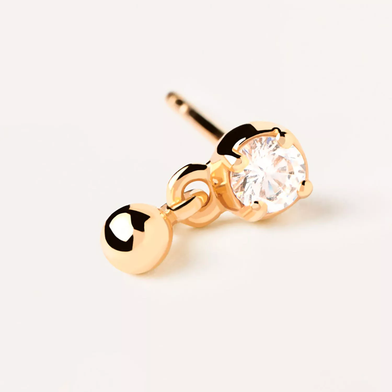PDPAOLA Water Single Ørering Single 18 kt. Forgyldt Sølv PG01-027-U