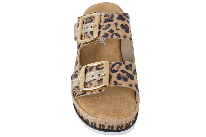 RIEKER LEOPARD SLENTERS I NUBUCK