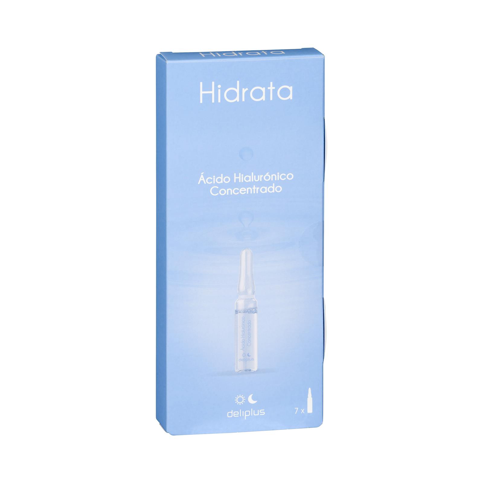 Ampoules faciales Acide Hyaluronique Hydrate Deliplus concentré