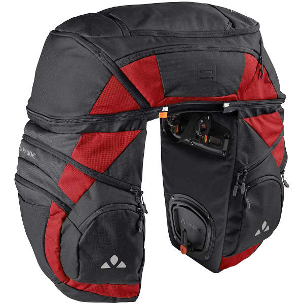 Saccoche Vélo VAUDE KARAKORUM PRO BLACK/CARMINE
