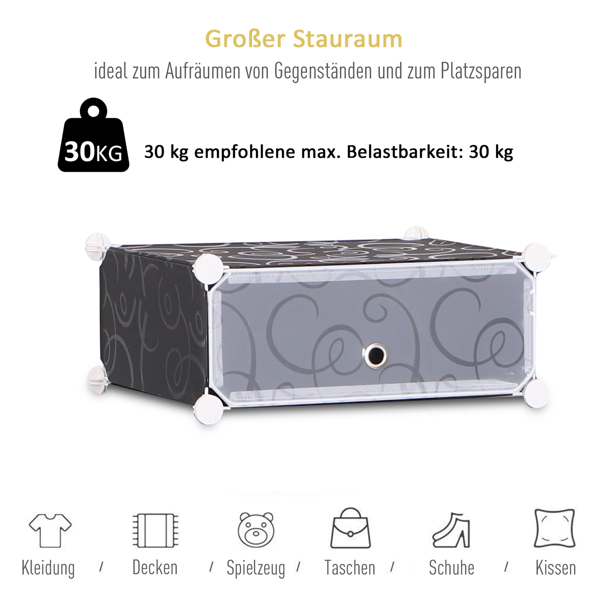 HOMCOM Schuhschrank mit Stecksystem schwarz, weiß 37 x 95 x 160 cm (LxBxH)
