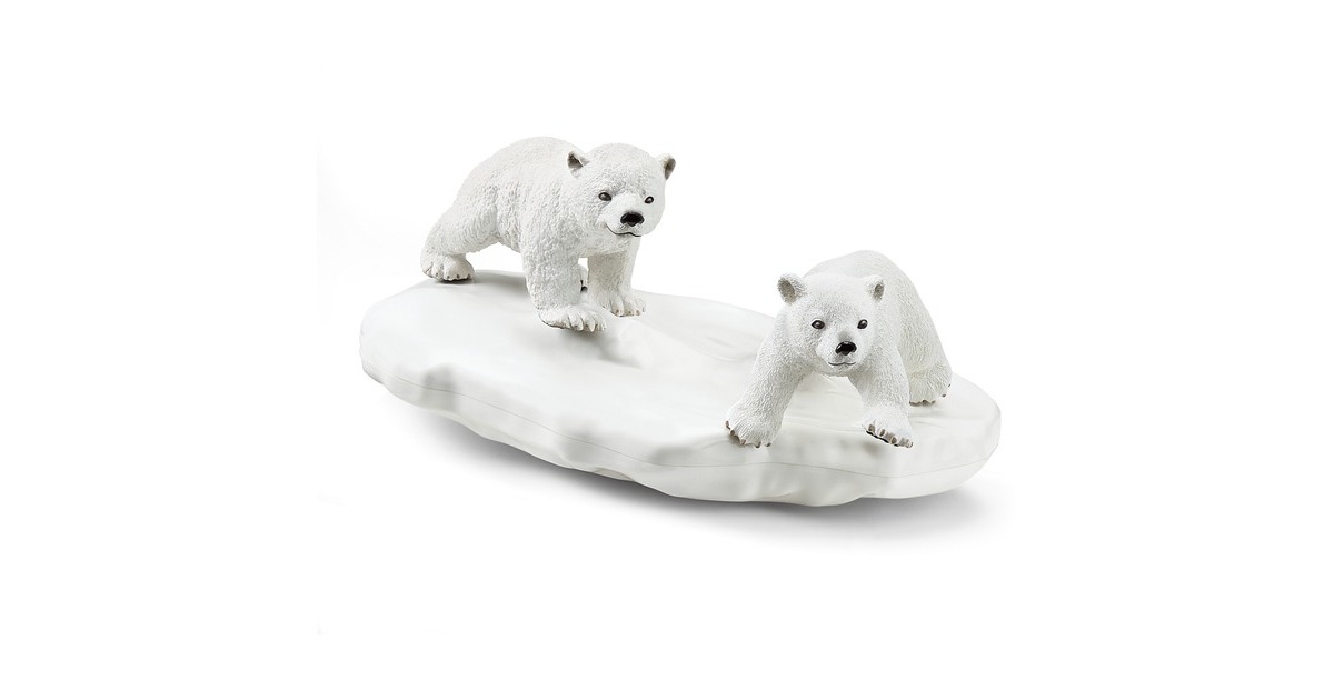 SchleichWild Life - IJsberen glijfeestje speelfiguur